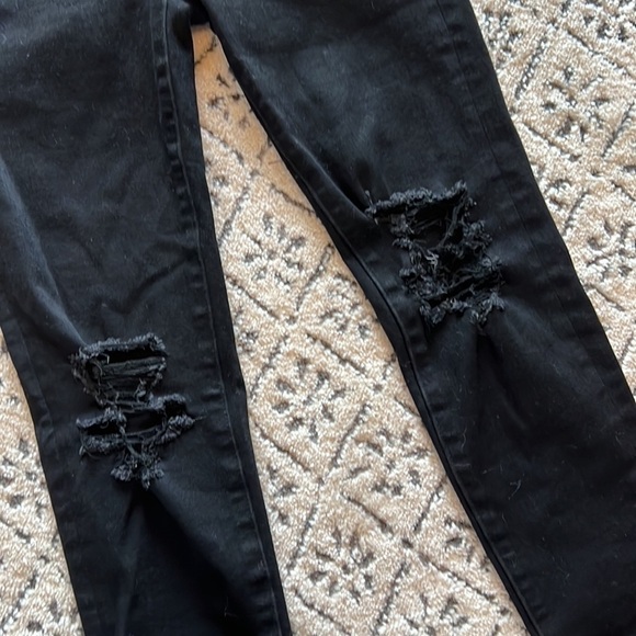 American Eagle Black Hi-Rise Jegging The Dream Jean Size 00 Short - Picture 4 of 9